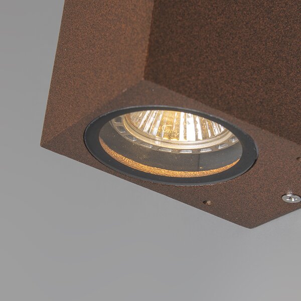 Set de 2 aplice industriale maro ruginiu IP44 - Baleno