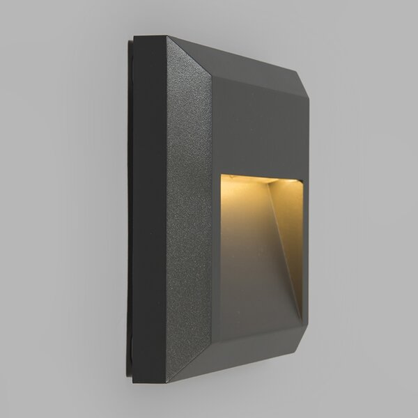 Set de 2 Aplice Moderne Gri Închis cu LED - Gem 2
