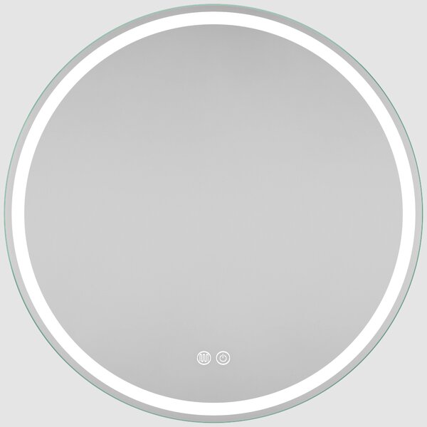 Erga Carla, oglinda LED rotunda 70cm, 1610 lm, 3 culori de lumina, ERG-V01-208-7070