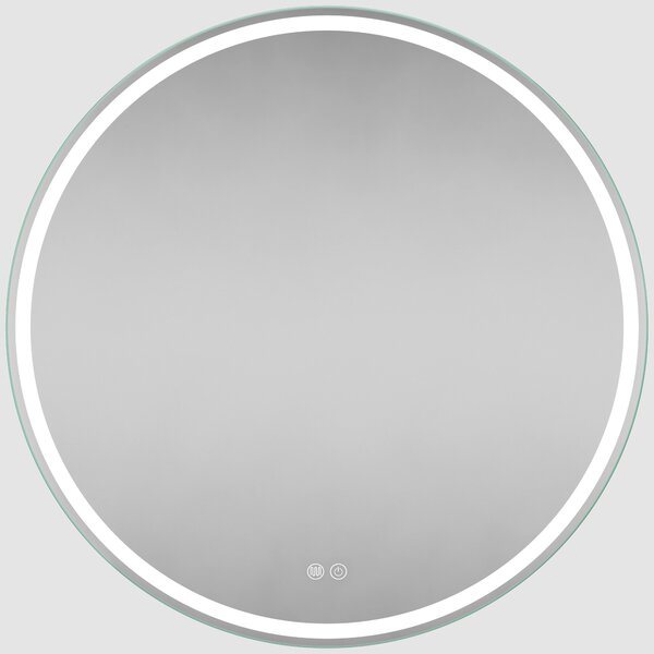 Erga Carla, oglinda rotunda LED 90cm, 2070 lm, 3 culori de lumina, ERG-V01-208-9090