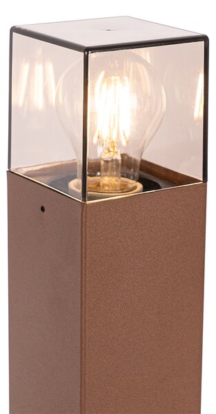 Lampă de exterior 50 cm maro ruginiu cu țăruș de pământ și garnitură de cablu - Denmark