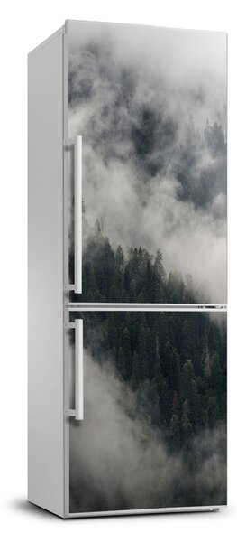 Autocolant frigider acasă Cloud peste pădure