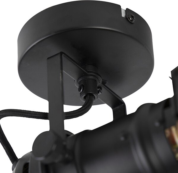 Spotlight industrial de studio negru GU10 cu clapete - Movie
