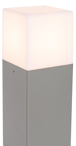 Lampă de exterior 50 cm gri cu țăruș de pământ și mânecă de cablu - Denmark