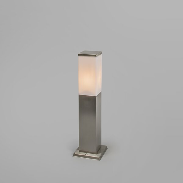 Lampă de exterior din oțel 45cm IP44 - Malios cu țăruș de sol și glandă de cablu