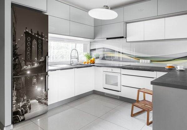 Autocolant pe frigider Manhattan New York City