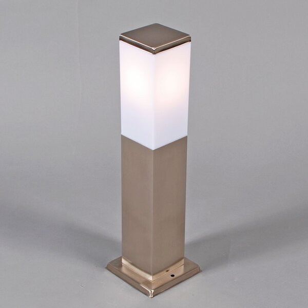 Lampă de exterior din oțel 45cm IP44 - Malios cu țăruș de sol și glandă de cablu