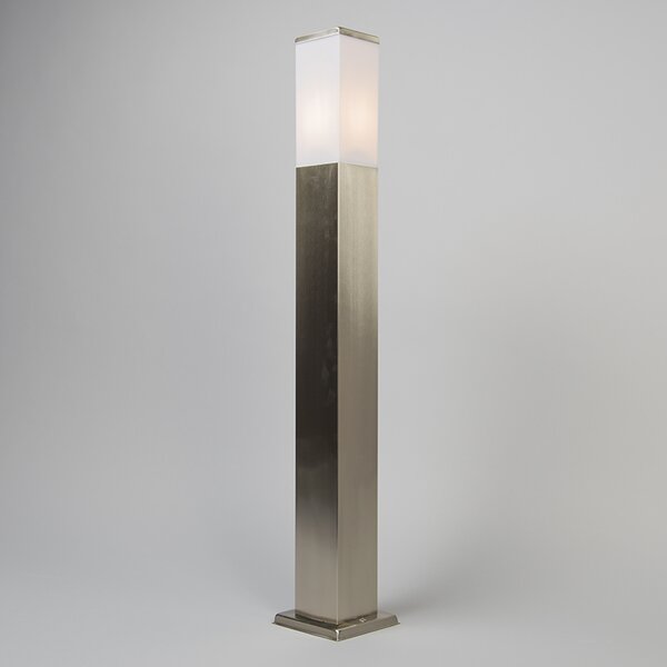 Lampă de exterior din oțel 80cm IP44 - Malios cu țăruș de pământ și glande de cablu
