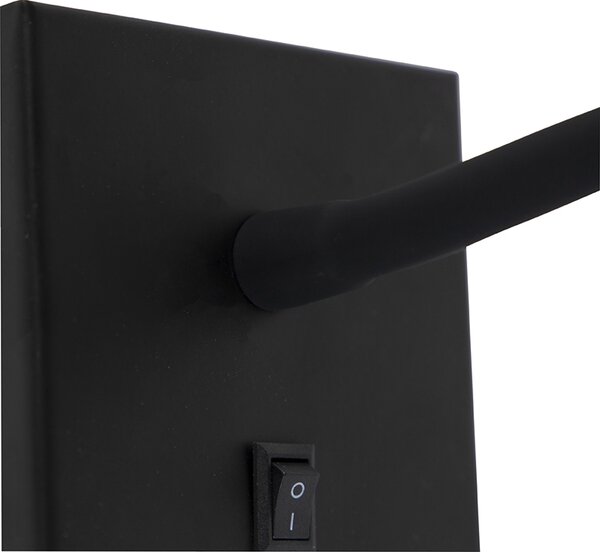 Lampă de perete modernă flexibilă neagră LED - Flex