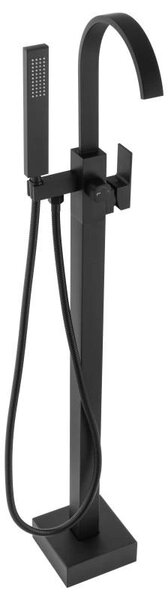 Erga Enzo, baterie pentru cadă de sine stătătoare h-1090, negru mat, ERG-YKA-BS.ENZO-BLK