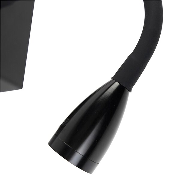 Lampă de perete modernă flexibilă neagră LED - Flex