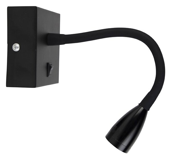 Lampă de perete modernă flexibilă neagră LED - Flex