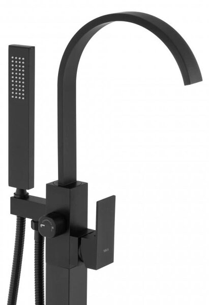 Erga Enzo, baterie pentru cadă de sine stătătoare h-1090, negru mat, ERG-YKA-BS.ENZO-BLK