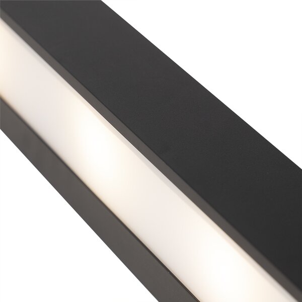 Aplică de perete alungită de design neagră 60 cm - Houx