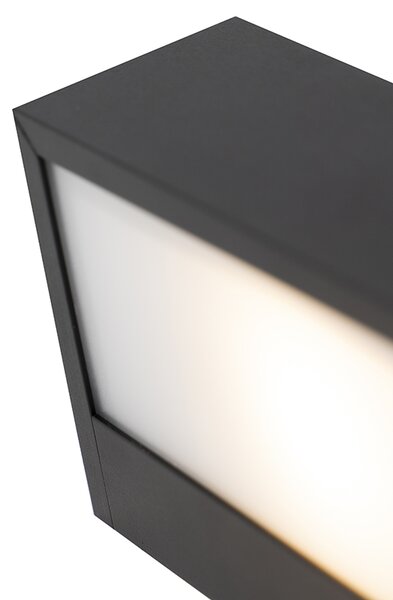Aplică de perete alungită de design neagră 60 cm - Houx