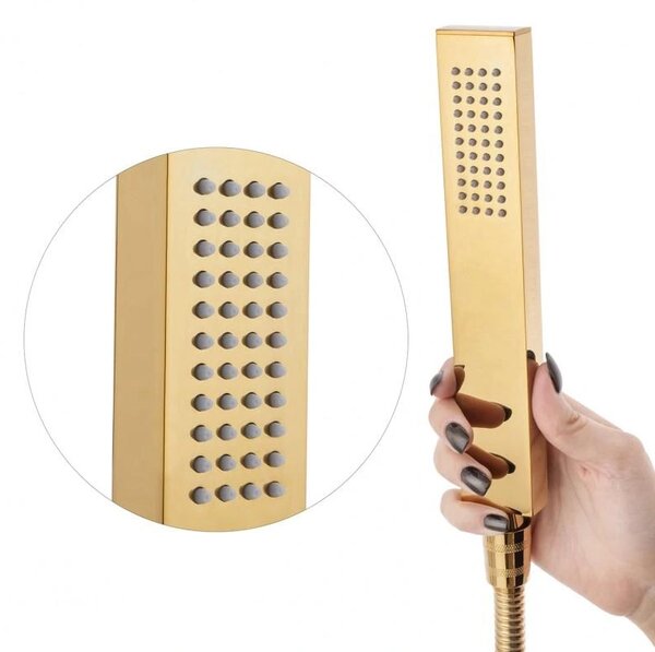 Erga Enzo, baterie pentru cadă de sine stătătoare h-1090, auriu strălucitor, ERG-YKA-BS.ENZO-GLD