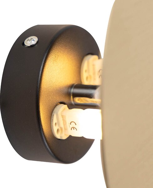 Lampa de perete de design rotundă aurie - Pulley