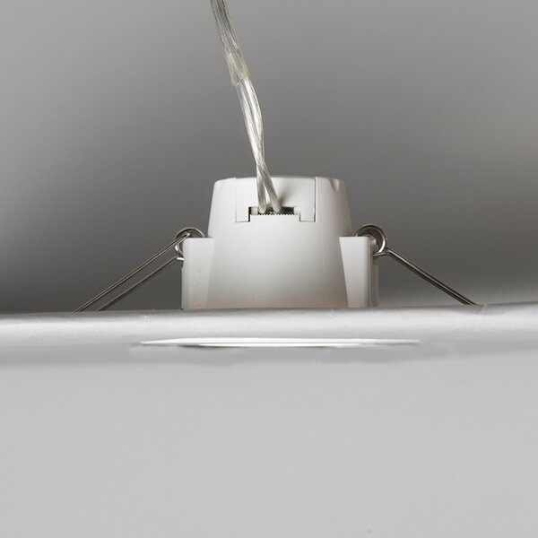 Set de 3 spoturi îngropate albe, inclusiv LED 3000K 4W IP65 - Blanca