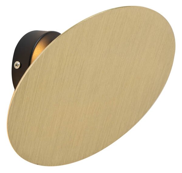 Lampa de perete de design rotundă aurie - Pulley