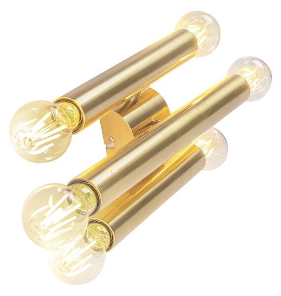 Lampă de perete vintage aurie cu 6 lumini - Tubi