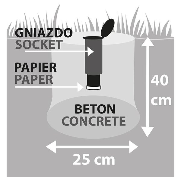 Erga Garden 4000, uscător de rufe de grădină de sine stătător cu 3 brațe 174x202x195 cm, albastru-argintiu, ERG-SEP-10SUSOGRGAR40