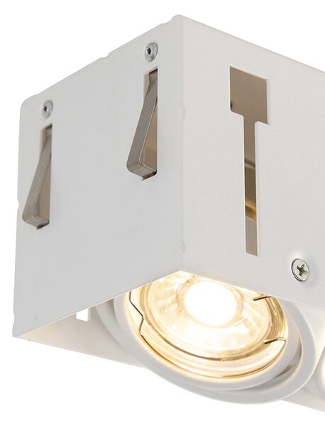 Spot LED îngropat alb rotativ și înclinabil fără cadru 3 lumini - Oneon