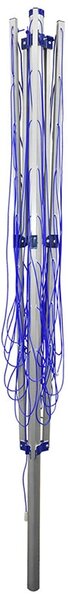 Erga Garden 4000, uscător de rufe de grădină de sine stătător cu 3 brațe 174x202x195 cm, albastru-argintiu, ERG-SEP-10SUSOGRGAR40