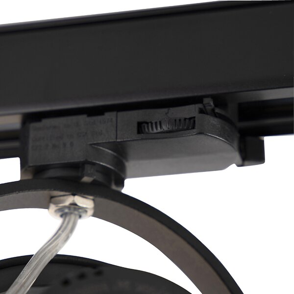 Spot LED pe șină trifazată negru 15W 2700K incl. AR111 - Expert