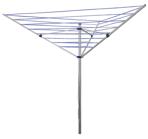 Erga Garden 4000, uscător de rufe de grădină de sine stătător cu 3 brațe 174x202x195 cm, albastru-argintiu, ERG-SEP-10SUSOGRGAR40