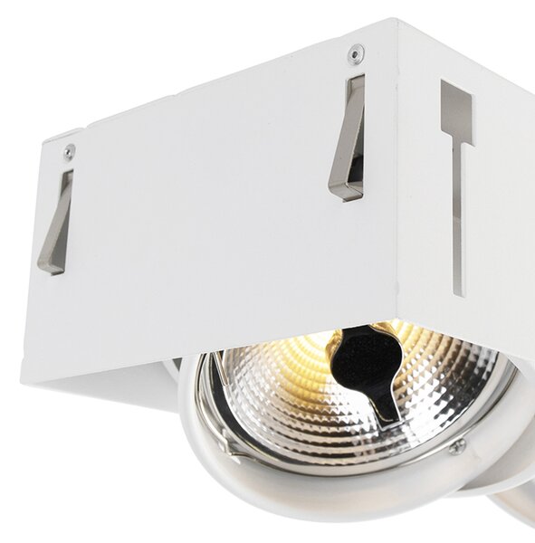 Spot integrat alb AR111 Trimless 3 lumini - Oneon