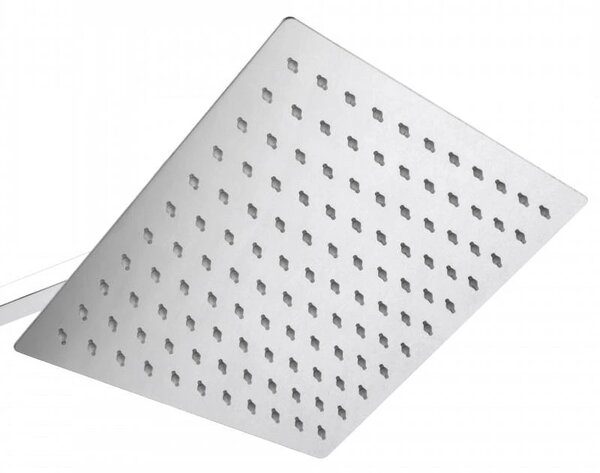 Erga Goba, set de dus cu robinet termostatic si cap de ploaie 25x25 cm, crom, ERG-YKA-BP.GOBA-THERM-25-CHR