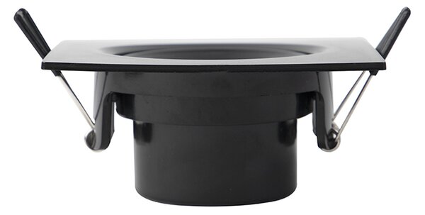 Set de 3 spoturi îngropate negre inclusiv LED cu dimmer în 3 trepte - Miu