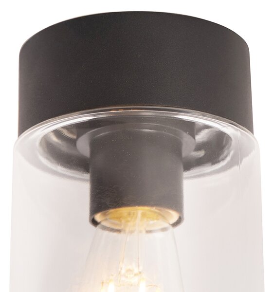 Plafoniera moderna neagra 22.6 cm IP44 - Jarra