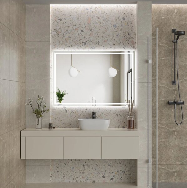 Erga Harper, oglinda LED 120x80cm, 3105 lm, 6500K, iluminare fata/spate, ERG-V01-113-1280-00