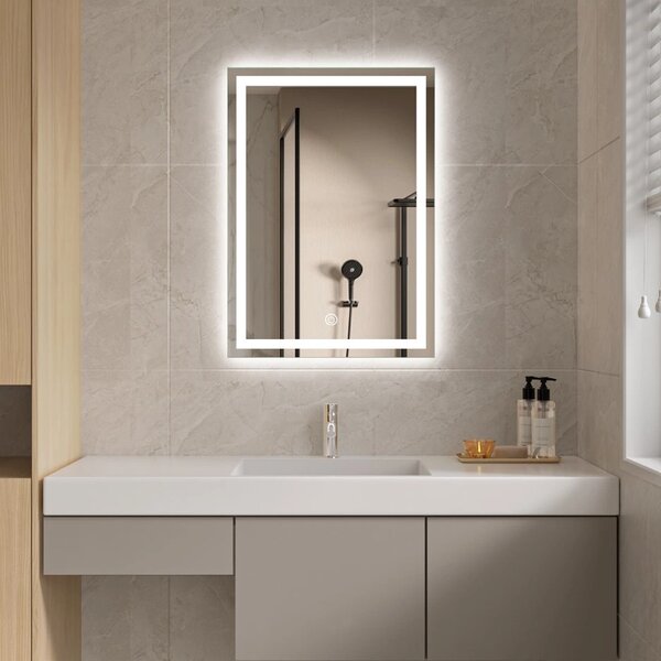 Erga Harper, oglinda LED 50x70cm, 1840 lm, 6500K, iluminare fata/spate, ERG-V01-113-5070-00