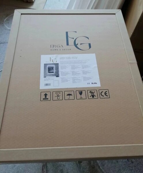 Erga Harper, oglinda LED 50x70cm, 1840 lm, 6500K, iluminare fata/spate, ERG-V01-113-5070-00