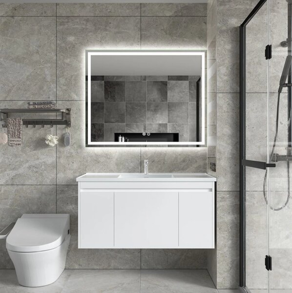 Erga Harper, oglinda LED 100x80cm, 2760 lm, 6500K, iluminare fata/spate, ERG-V01-113-1080-00