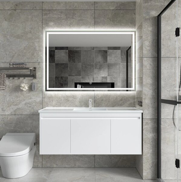 Erga Harper, oglinda LED 120x80cm, 3105 lm, 6500K, iluminare fata/spate, ERG-V01-113-1280-00