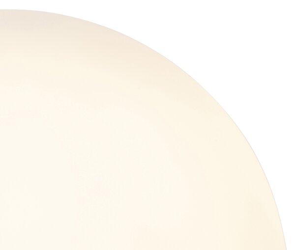 Lampă de masă Art Deco din alamă cu sticlă opala 45,5 cm - Pallon
