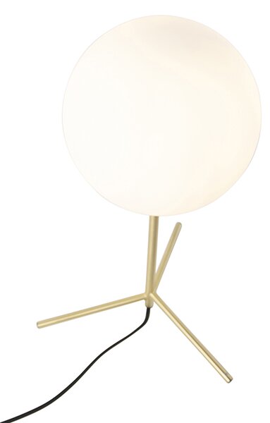 Lampă de masă Art Deco din alamă cu sticlă opala 45,5 cm - Pallon