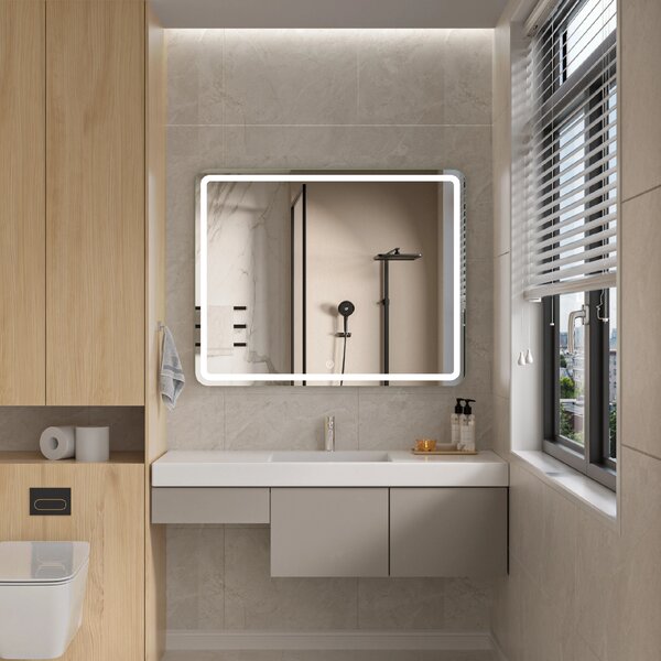 Erga Isabella, oglinda LED 100x80cm, 2760 lm, 6500K, iluminare fata/spate, ERG-V01-129-1080-00