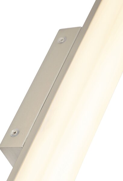 Lampa de perete moderna pentru baie din otel 62 cm IP44 - Cascada