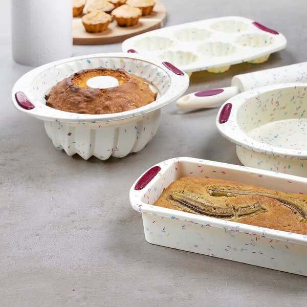 Forma briose, 6 portii, silicon crem, Felice