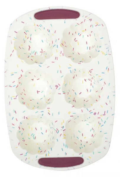 Forma briose, 6 portii, silicon crem, Felice