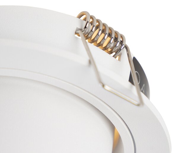 Spotlight modern îngropat rotund alb orientabil - Installa