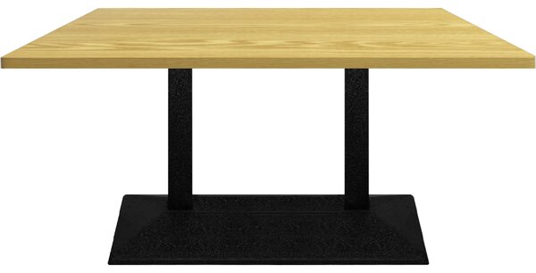Masa Dining 2HOME, Nature, picior negru 120x60cm