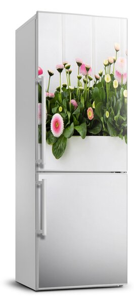 Foto Autocolant pentru piele al frigiderului margarete roz