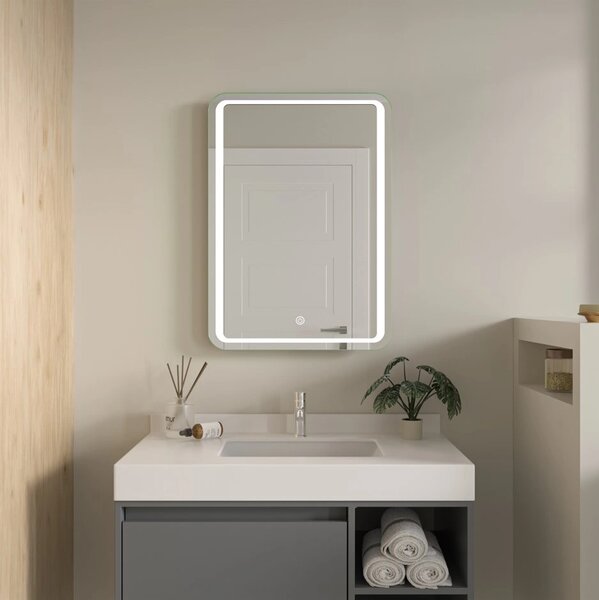 Erga Mia, oglinda LED 50x70cm, 1840 lm, 6500K, iluminare fata/spate, ERG-V01-117-5070-00