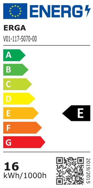 Erga Mia, oglinda LED 50x70cm, 1840 lm, 6500K, iluminare fata/spate, ERG-V01-117-5070-00