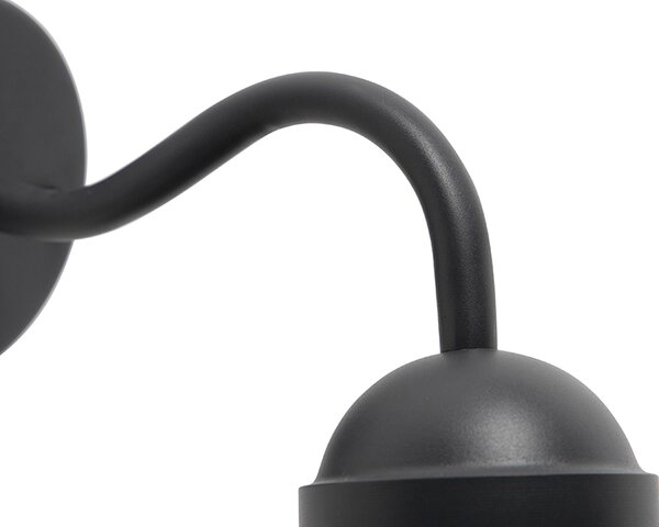Lampă de perete inteligentă rustică antracit IP44 cu Wi-Fi E27 - Kansas